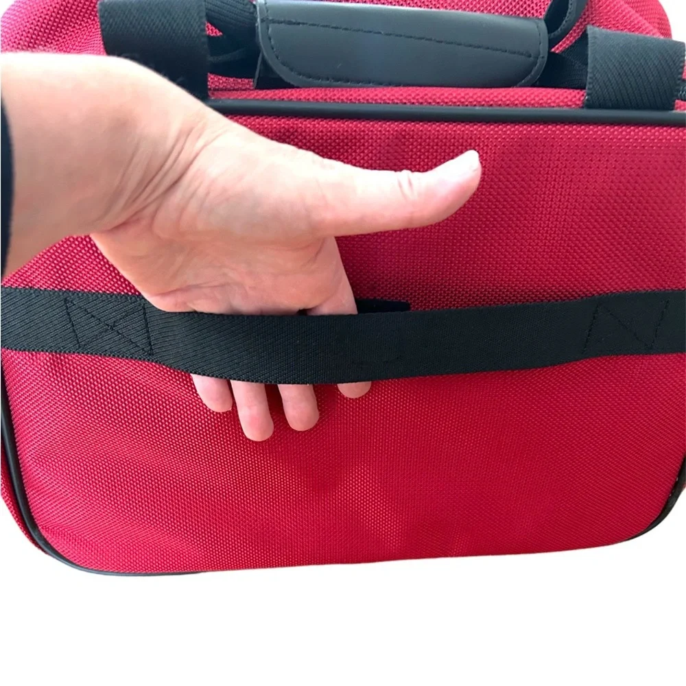 EUC. Samsonite Carry-On Bag. Red/Black.